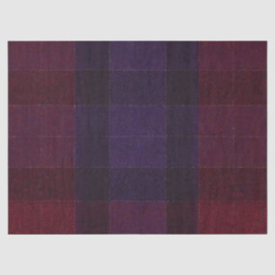 Cosy Plaid Burgundy Maroon Purple Tissue Paper