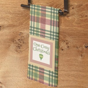 Cosy Plaid Christmas Kitchen Towel