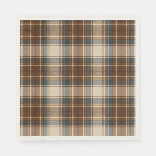 Cosy Plaid Party Napkins