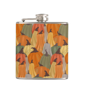 Cosy pumpkins hip flask