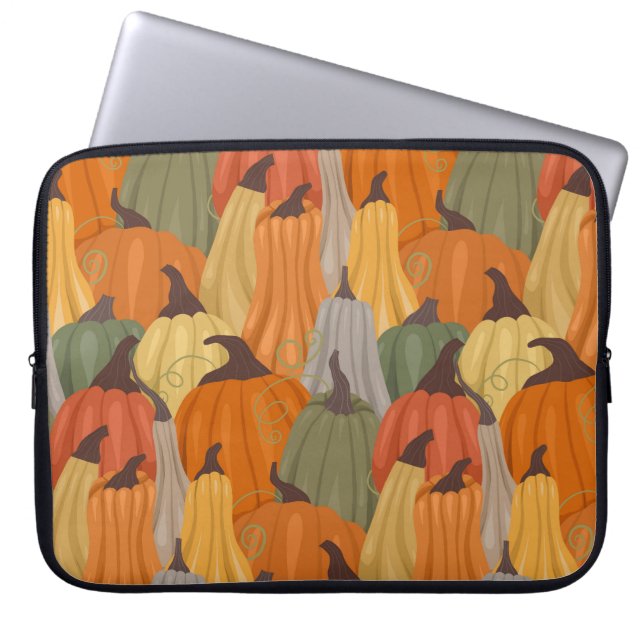 Cosy pumpkins laptop sleeve (Front)
