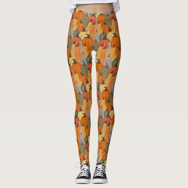 Cosy pumpkins leggings (Front)
