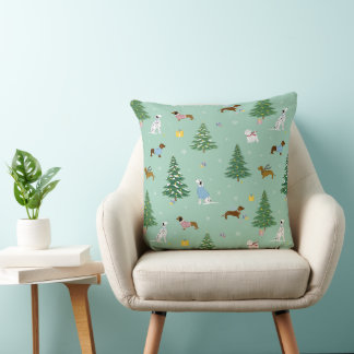 Cosy Pup Pastel Green Cushion