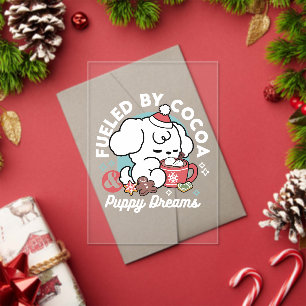 Cosy Puppy Dreams – Hot Chocolate and Christmas Acrylic Invitations