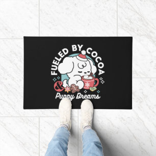 Cosy Puppy Dreams – Hot Chocolate and Christmas Doormat
