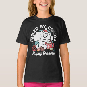 Cosy Puppy Dreams – Hot Chocolate and Christmas T-Shirt