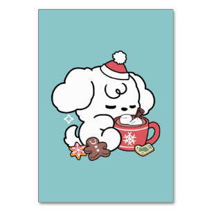 Cosy Puppy Dreams – Hot Chocolate and Christmas Table Number