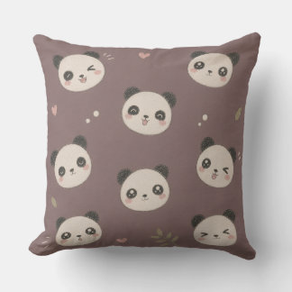 Cosy Purple Panda Cushion