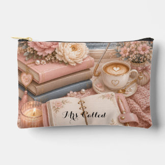 Cosy Rainy Day Floral Cosmetic Bag editable
