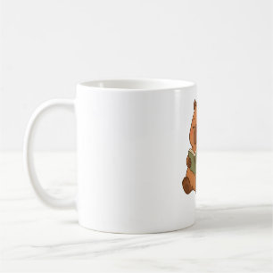 Cosy Reading Capybara Lantern Coffee Mug Gift Cute