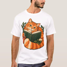 Cosy Reading Cat Book Lover