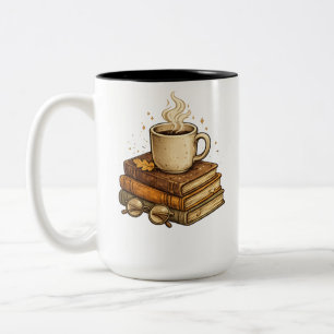 Cosy Reading Coffee Mug - Books and Coffee Design