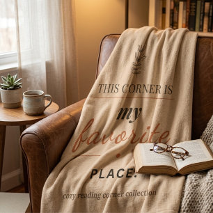 Cosy Reading Corner Throw Blanket 