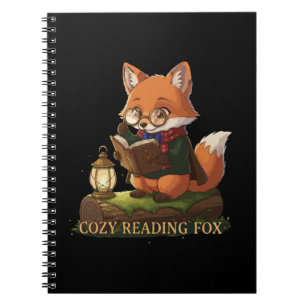  Cosy Reading Fox   Cute Whimsical Book Lover 