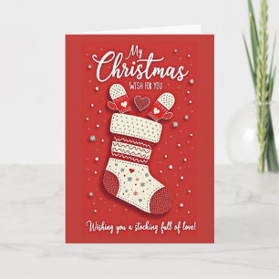 Cosy Red Stocking Card