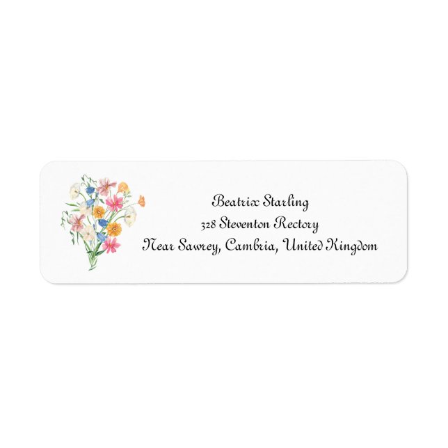 Cosy return address labes. (Front)