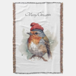 Cosy Robin English Cottage Retreat Throw Blanket