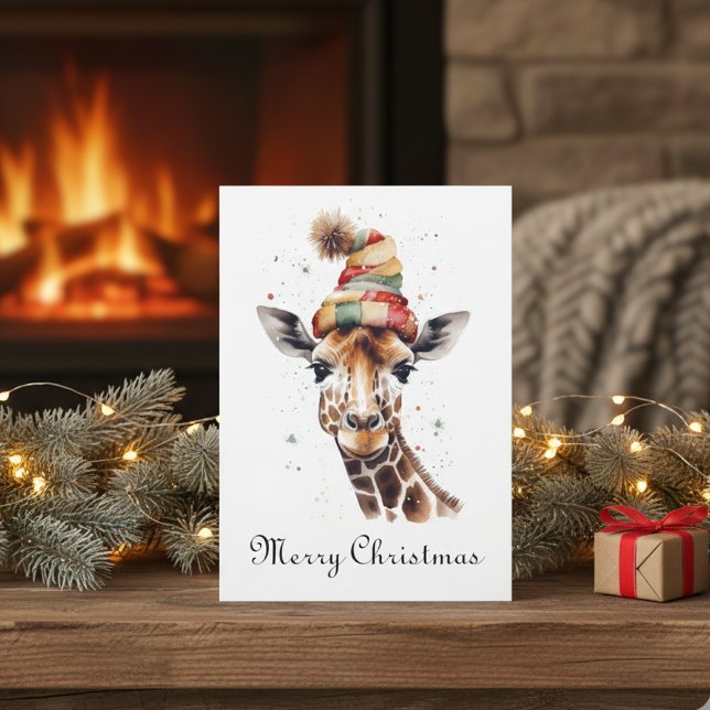 Cosy Safari Christmas, custom Holiday Card (Creator Uploaded)