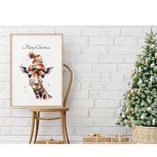 Cosy Safari Christmas, custom Poster