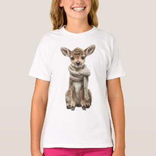 Cosy Scarf Baby Deer Kids T-Shirt