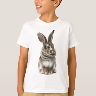 Cosy Scarf Wild Bunny Kids T-Shirt