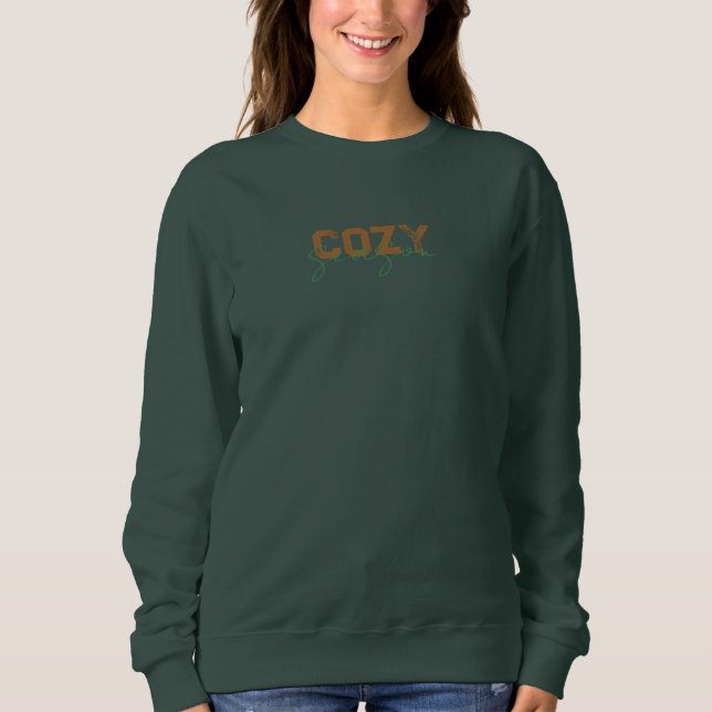 Cosy season autumn fall design sweatshirt (Front)