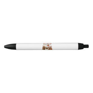 Cosy Season is My Personality Cute Ghost Autumn Black Ink Pen