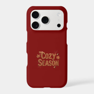 Cosy Season Red Typography iPhone Case