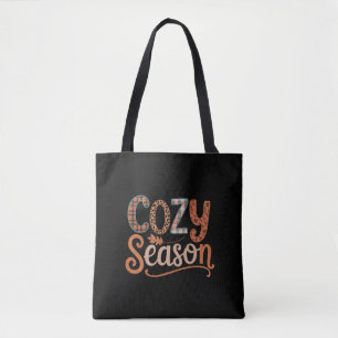 Cosy Season Retro Fall Get Cosy Thanksgiving Tote Bag