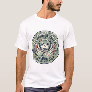 Cosy Self Care Cat Cat Graphic Tee Art - Cosy Self