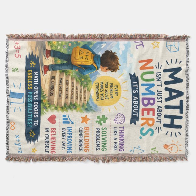 Cosy Sherpa Blanket for Curious Minds (Front)