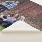 Cosy sherpa personalised photo blanket - keepsake