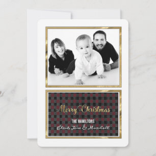 Cosy Shimmer Photo Holiday Card