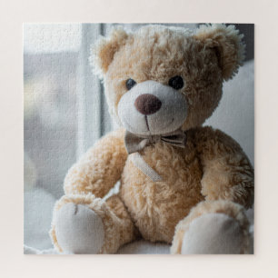 Cosy Sitting Teddy Bear Jigsaw Puzzle