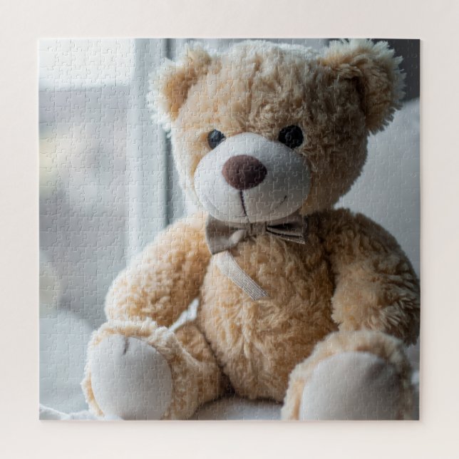 Cosy Sitting Teddy Bear Jigsaw Puzzle (Vertical)