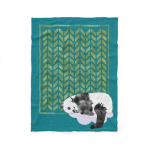Cosy Sleeping Panda Baby's Quilt