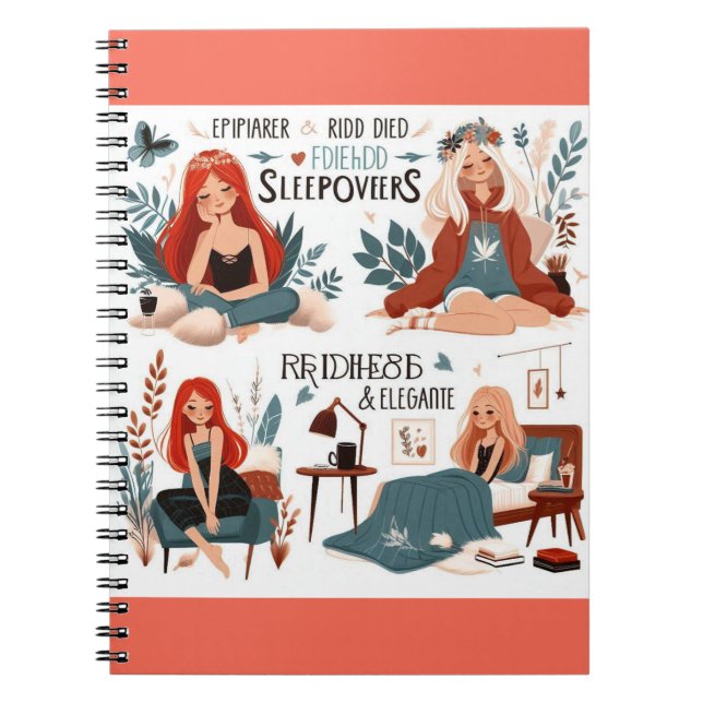 Cosy Sleepover Dreams Notebook (Front)