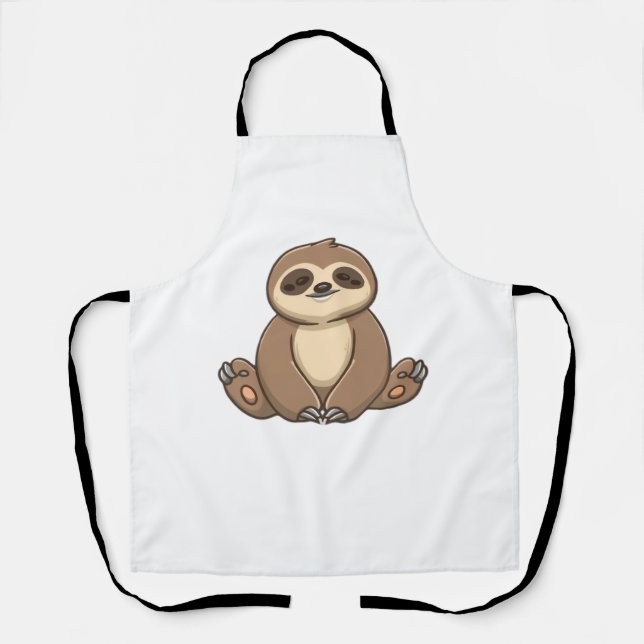 Cosy Sloth Classic T-Shirt Apron (Front)