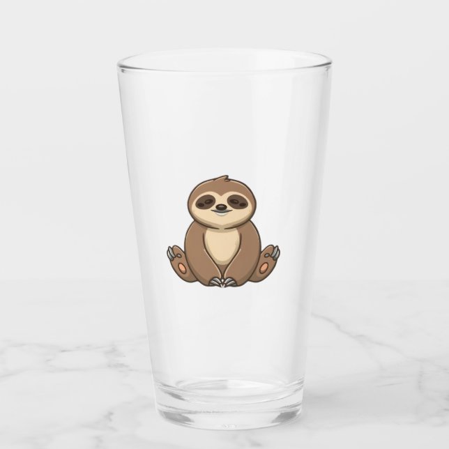 Cosy Sloth Classic T-Shirt Glass (Front)