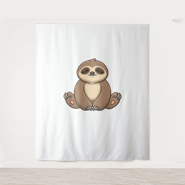 Cosy Sloth Classic T-Shirt Tapestry (Front)