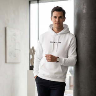 Cosy Slow Living Typography Minimalist Aesthetic  Hoodie