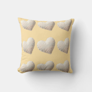 Cosy Soft Heart Minimalist Mama Throw Pillow