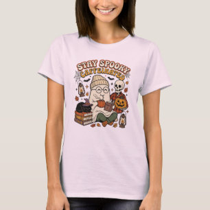 Cosy Spooky Coffee Season Vibes T-Shirt