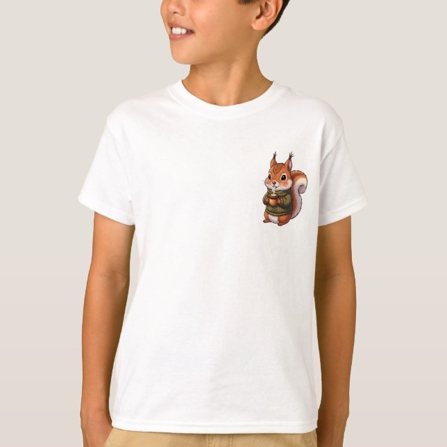 Cosy Squirrel in Knitted Sweater Kids (Front)