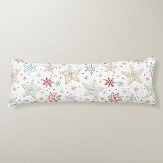 "Cosy Star Pattern Body Pillow (Front)