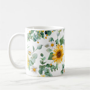 Cosy Summertime Sunflower Yellow Flowers Garden Coffee Mug