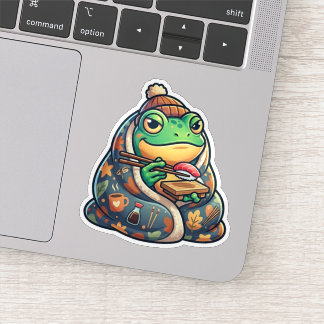 Cosy Sushi Frog Sticker