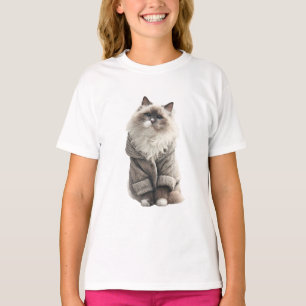 Cosy Sweater Cat Illustration Kids