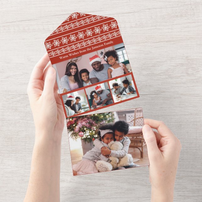 Cosy Sweater Multi Photo Holiday Card (Tearaway)