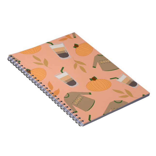 Cosy Sweater Pattern Spiral Photo Notebook (Right Side)